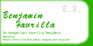 benjamin havrilla business card